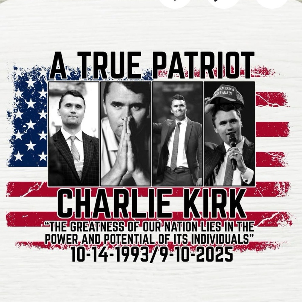 Charlie Kirk Patriotic Graphic T-Shirt